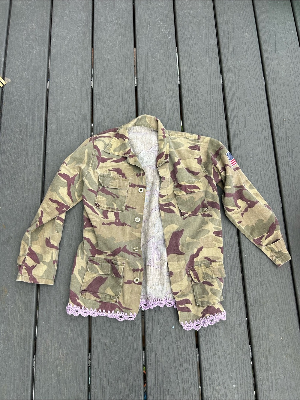 Camo and crochet